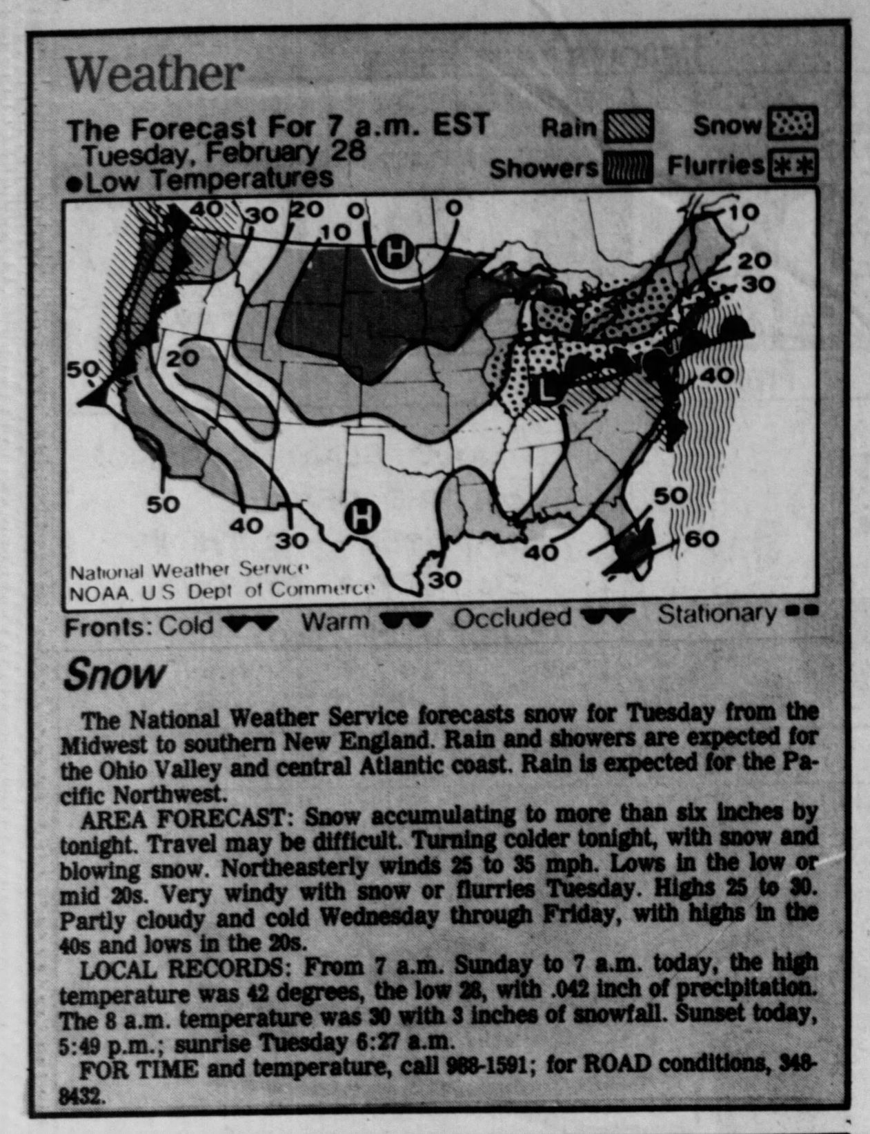 The forecast